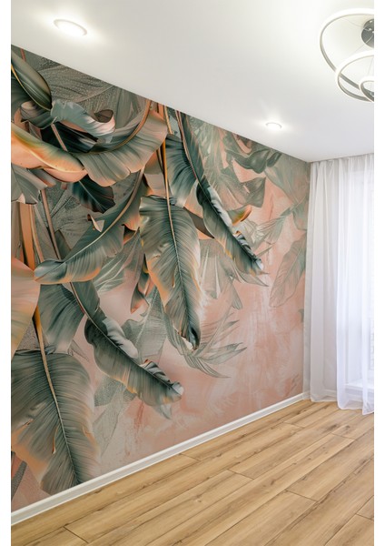 Zarif Tropikal Bahçetek Parça Duvar Kağıdı fiyatları