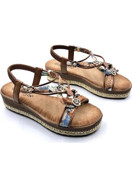 Guja 25Y171-2 Kadın Dolgu Jüt Garnili Taban Premium Taşlı Sandalet fiyatları
