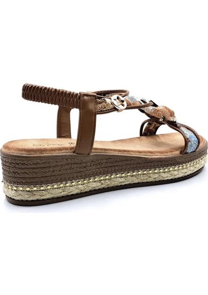 Guja 25Y171-2 Kadın Dolgu Jüt Garnili Taban Premium Taşlı Sandalet indirimleri