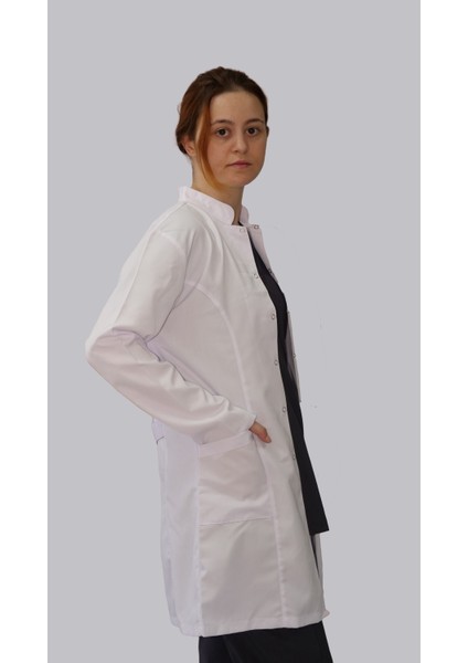 Hakim Yaka Uzun Boy Uzun Kol Doktor Hemşire Eczane Labratuvar Önlüğü
