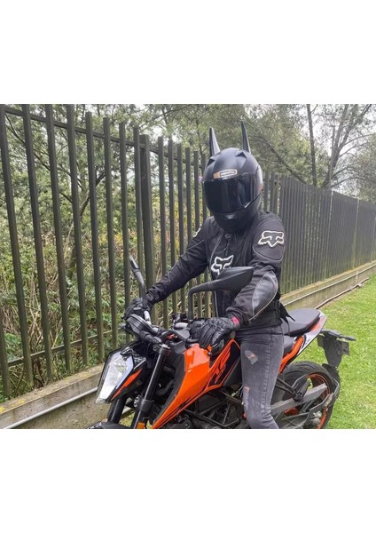 Batman Kask Boynuzu Kask Süsü