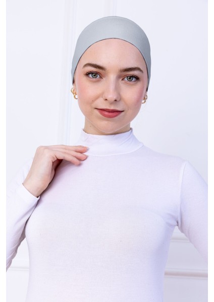 Kaymayan Silikonlu Bandana Bone - Sportif Saç Bandı Açık Gri fırsatları