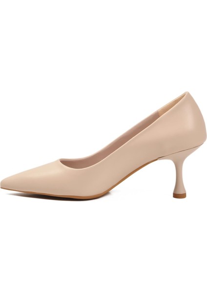 695033 Z Bej Kadın Topuklu Ayakkabı fırsatları
