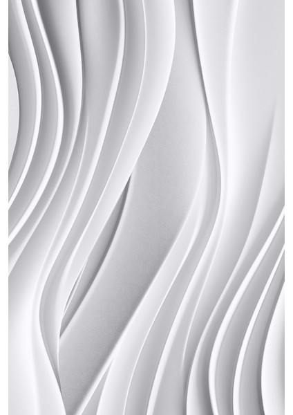 Gri 3D Dalga Desenli Tek Parça Tekstil Duvar Kağıdı modelleri