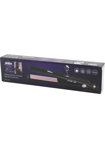 120X25MM Dijital Seramik Kaplama Saç Düzleştirici, 120-220℃, 360° Kablo, SHD-1708