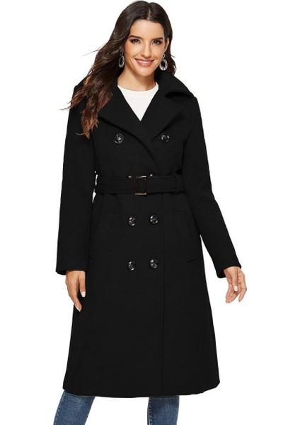 Aksesuarlı Kaşe Kaban Kemer Detaylı modelleri