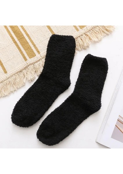Kadın Peluş Uyku (4 Çift) Soft Doku Isı Emici Kışlık Soket Havlu Çorap indirimleri