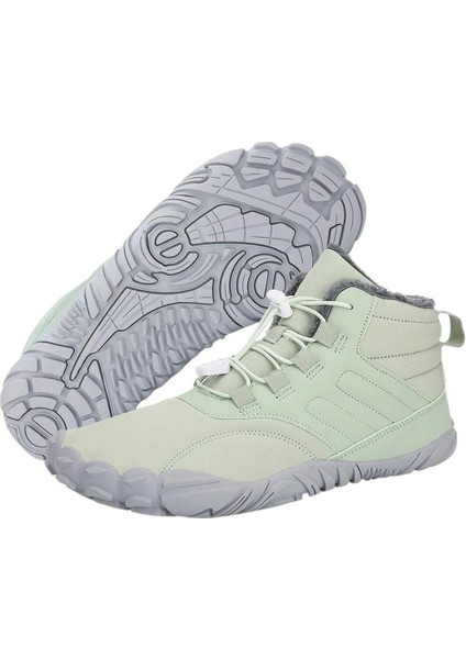 Çıplak Ayak Ayakkabısı, Astarlı- Su Geçirmez Kışlık Ayakkabı, Kadın-Erkek Outdoor Bot, Kaymaz Yürüyüş Ayakkabısı,