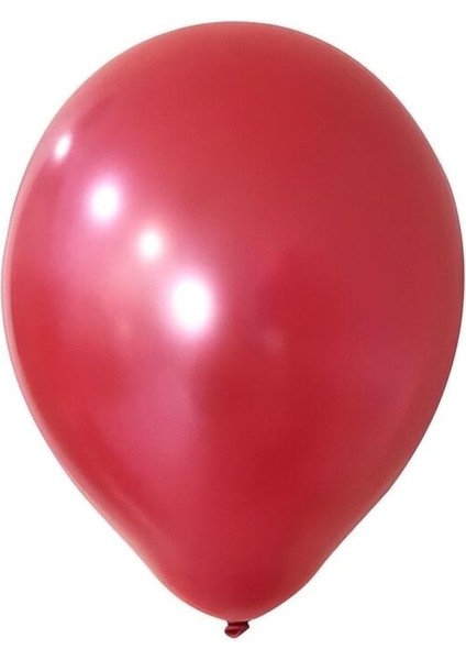 Balon Metalik Kırmızı 10'lu