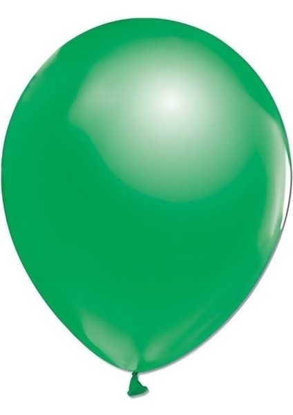 Balon Metalik Yeşil 10'lu