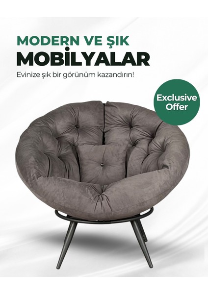 Prestige Milano Style Berjer | Tay Tüyü Kumaşlı Modern Tekli Koltuk | Ergonomik & Konforlu Dinlenme Koltuğu