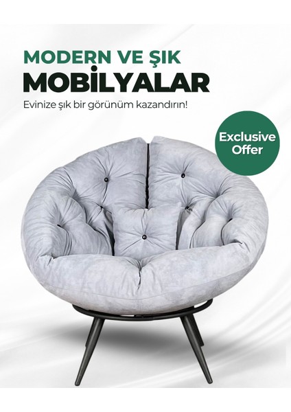 Prestige Milano Style Berjer | Tay Tüyü Kumaşlı Modern Tekli Koltuk | Ergonomik & Konforlu Dinlenme Koltuğu