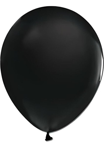 Balon Metalik Siyah 10'lu