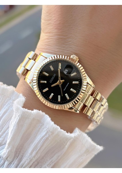 Çelik Kordon Takvimli Kadran Özel Tasarım Vintage Seri Kadın Kol Saati PS.8341.M2