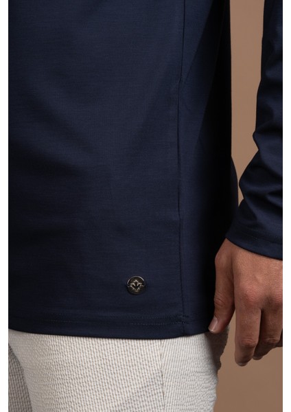 Regular Fit Bisiklet Yaka Rayon Kumaş Full Likralı Uzun Kol Sweatshirt indirimleri