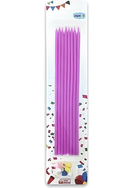 18 cm Pembe Mum 7'li M583