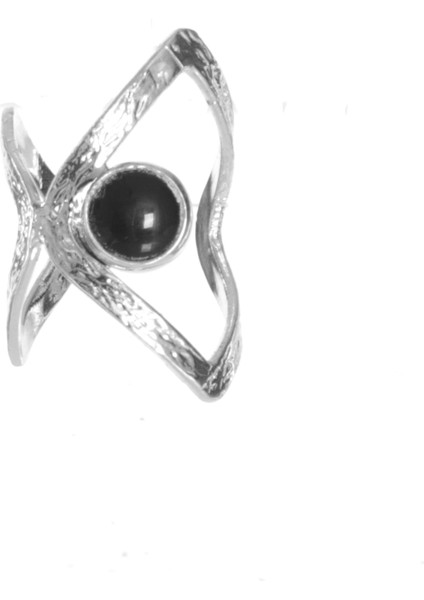 Kadın Lak Gümüş Renk Kaplama Doğaltaşlı Ayarlanabilir El Yapımı Tasarım Yüzük fırsatları