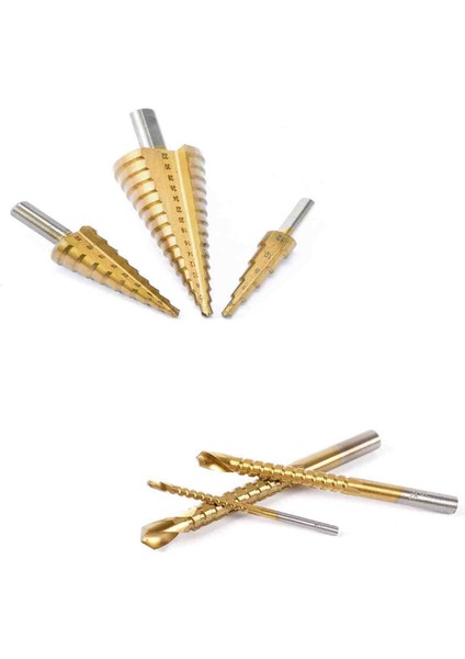 6 Parçalı Yüksek Hızlı Delme Pagoda Testere Dişi Seti, Titanyum Kaplama Matkap Ucu Seti, Titanyum Kademeli Matkap Ucu Seti, Çok Fonksiyonlu Matkap Ucu Seti fırsatları