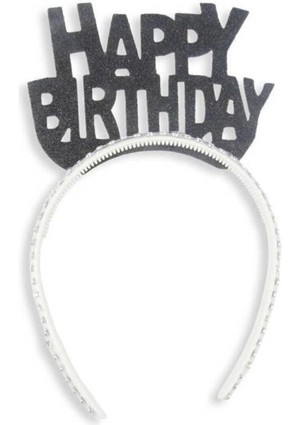 Eva Taç Siyah Happy Bırthday M201