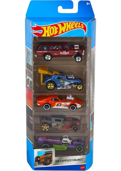 1806 Hot Wheels Beşli Araba Seti
