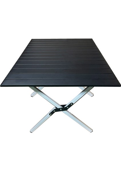 Portatif Alüminyum Kamp Masası Siyah 60x82x48cm fiyatları