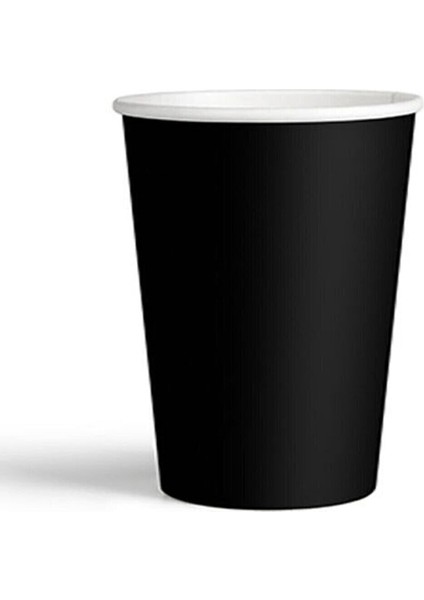 8'li Karton Bardak Siyah M309