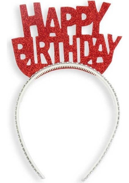 Eva Taç Kırmızı Happy Bırthday M199