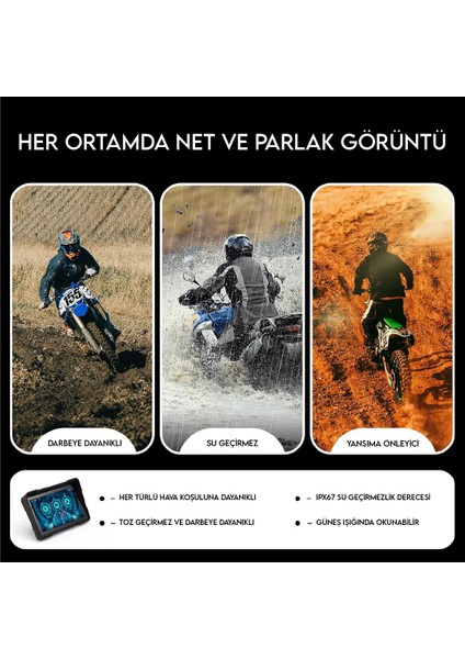 Rv-Ix Android 5 Inç Motor Için Su Geçirmez Multimedya Ekran fırsatları