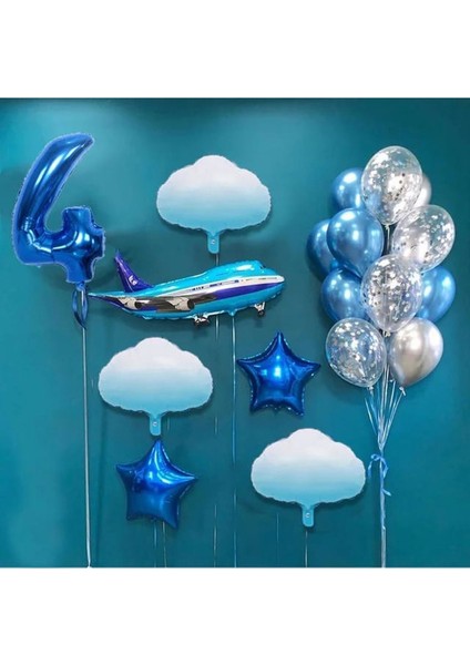 Çıtıpıtıstore Lüks Mavi Balon Seti