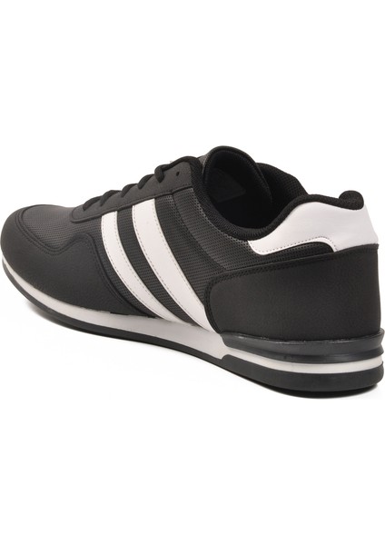 Siyah Beyaz Büyük Numara Cilt Erkek Spor Ayakkabı Omega Int M fırsatları