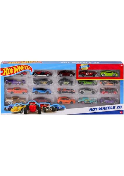 H7045 Hot Wheels 20'li Araba Seti fırsatları
