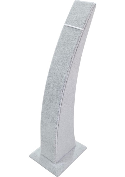 Dik Bileklik Standı Süet Tekli Lastikli Gri (24 Cm)