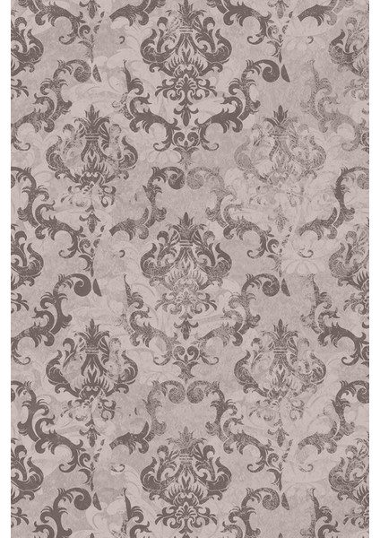 Pastel Damask Desenli Romantik Tekstil Duvar Kağıdı modelleri