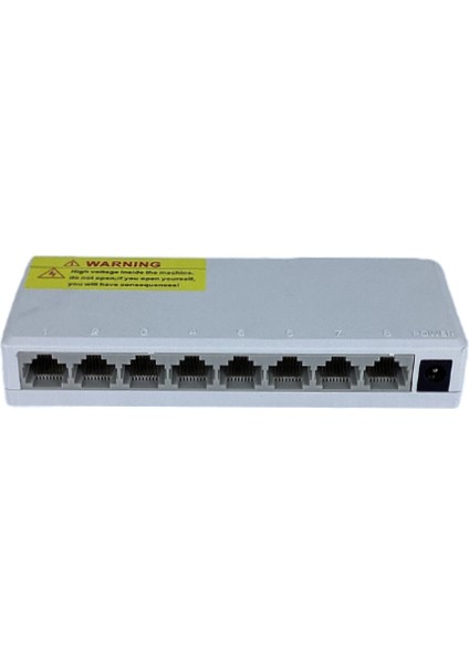 8 Port Gigabit Ethernet Switch | 10/100/1000 Mbps | Plastik Kasa