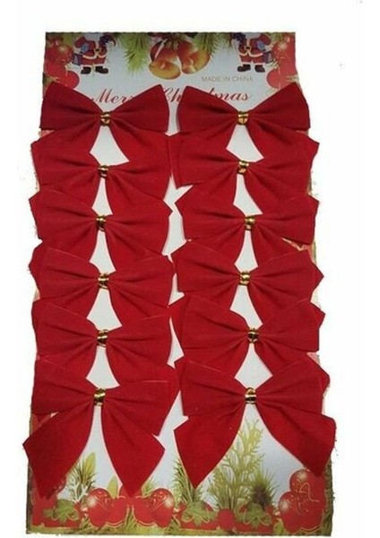 12'li Fiyonk Kurdela Kırmızı 5,5 cm fiyatları