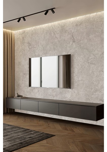Açık Gri Mermer Dokulu Minimal Tekstil Duvar Kağıdı