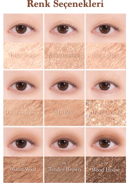 Mat ve Işıltılı Renk Seçenekleri Sunan Far Paleti Dasıque Shadow Palette (#28 Brown Bear) modelleri