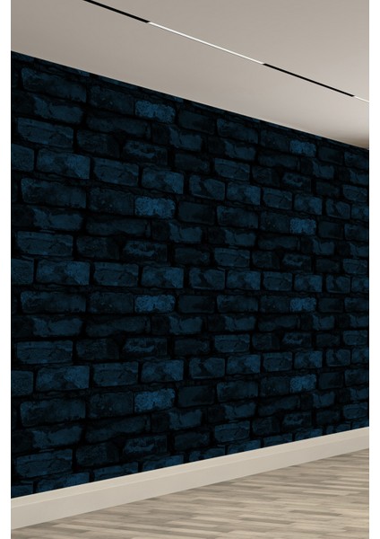 Mavi Tuğla Blue Brick Güç Spor Salonu & Fitness Tek Parça Tekstil Poster Duvar Kağıdı fiyatları