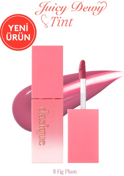 Yoğun Parlaklık ve Canlı Renkler Sunan Kalıcı Tint Dasıque Juicy Dewy Tint (#11 Fig Plum)