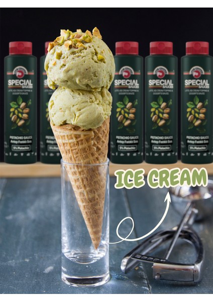 Antep Fıstıklı Pistachio Sos %5 Antep Fıstıklı Topping Sos Dondurma ve Tatlı Sosu 940 gr modelleri
