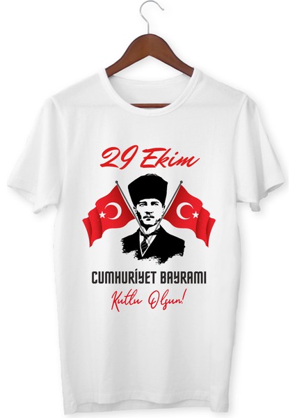 29 Ekim Cumhuriyet Bayramı Tişört 29 Ekim T-Shirt 102. Yıl Özel Tasarım Tişört