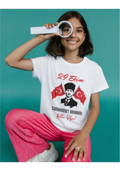 29 Ekim Cumhuriyet Bayramı Tişört 29 Ekim T-Shirt 102. Yıl Özel Tasarım Tişört fiyatları