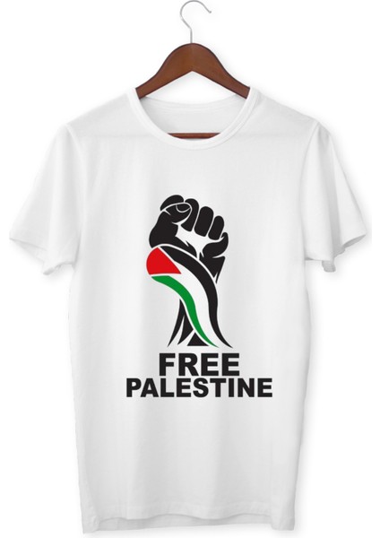 Özgür Filistin Temalı Tişört Bayrak Tasarımlı Filistin Tişörtü Çocuk ve Yetişkin Free Palastine