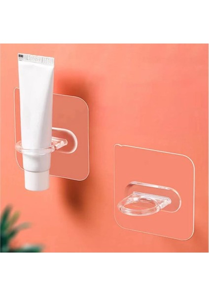 Kendinden Yapışkanlı Çok Amaçlı Şeffaf Eşya Sabitleme Halka Askı Aparatı