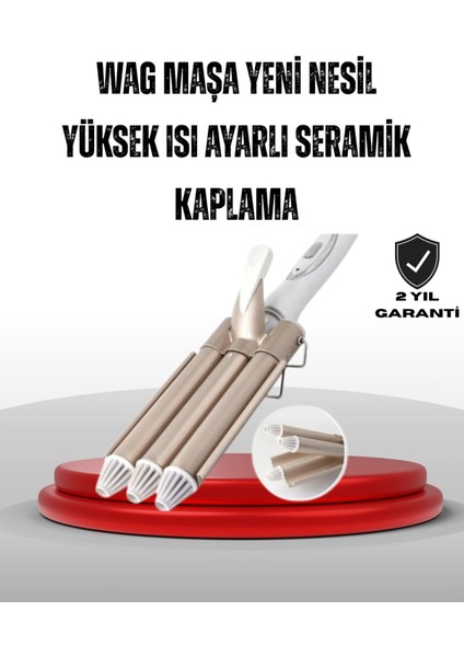 Renkli Ayarlanabilir Isılı Bukle Saç Maşası, Şık ve Çok Renkli Tasarım