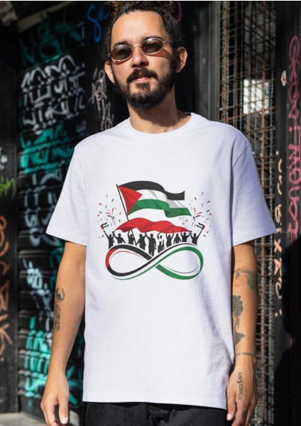 Filistin Bayraklı Unisex Tişört – Destek ve Duyarlılık Çocuk Yetişkin fiyatları