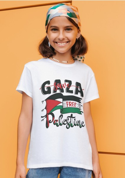 Özgür Filistin Temalı Tişört Bayrak Tasarımlı Filistin Tişörtü Çocuk ve Yetişkin Free Palastine fiyatları