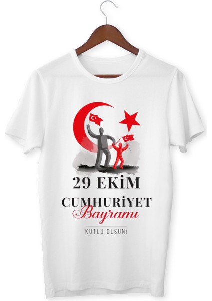 29 Ekim Cumhuriyet Bayramı Tişört 29 Ekim T-Shirt 102. Yıl Özel Tasarım Tişört