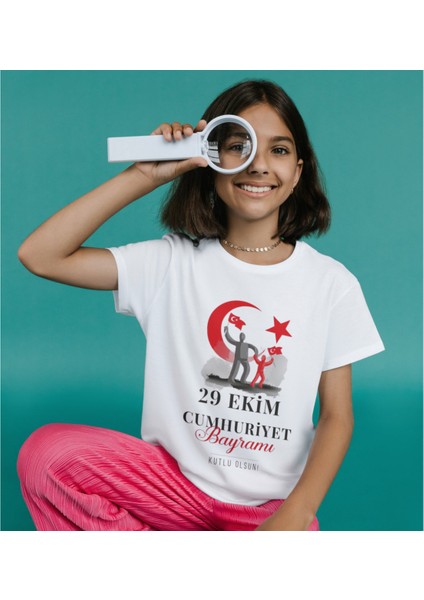 29 Ekim Cumhuriyet Bayramı Tişört 29 Ekim T-Shirt 102. Yıl Özel Tasarım Tişört modelleri