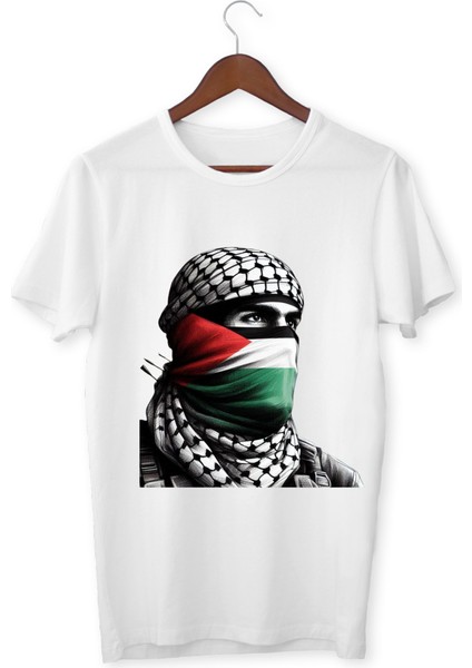 Adalet ve Özgürlük Tişörtü Filistin Bayrağı Desenli T-Shirt Unisex Çocuk Yetişkin